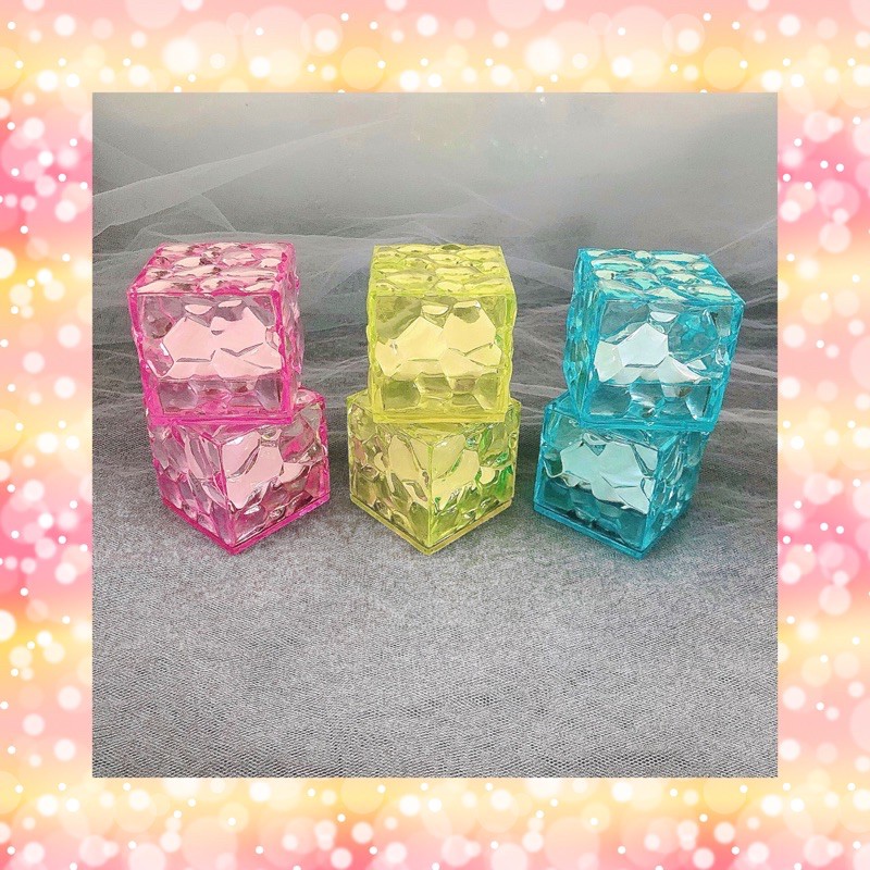 Mini gift box kotak kado kristal kecil tempat cincin perhiasan bros souvenir