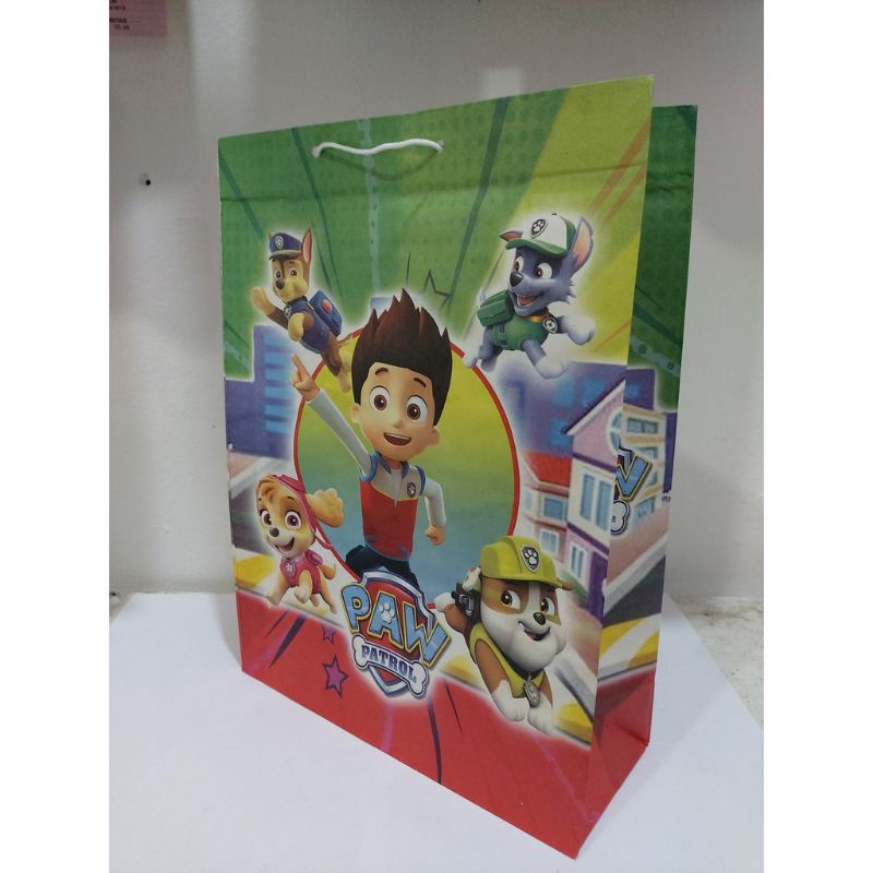 Image of Paperbag Ulang Tahun karakter Tanggung Motif Campur 1 pack isi 10 pcs #1