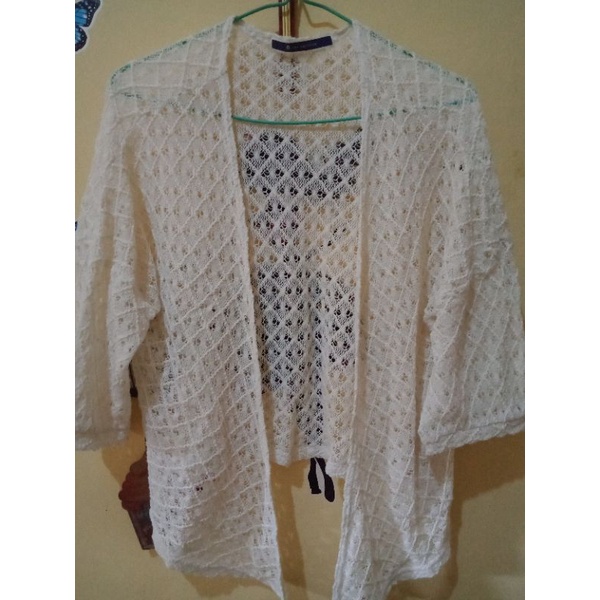 Outer Rajut Korea White