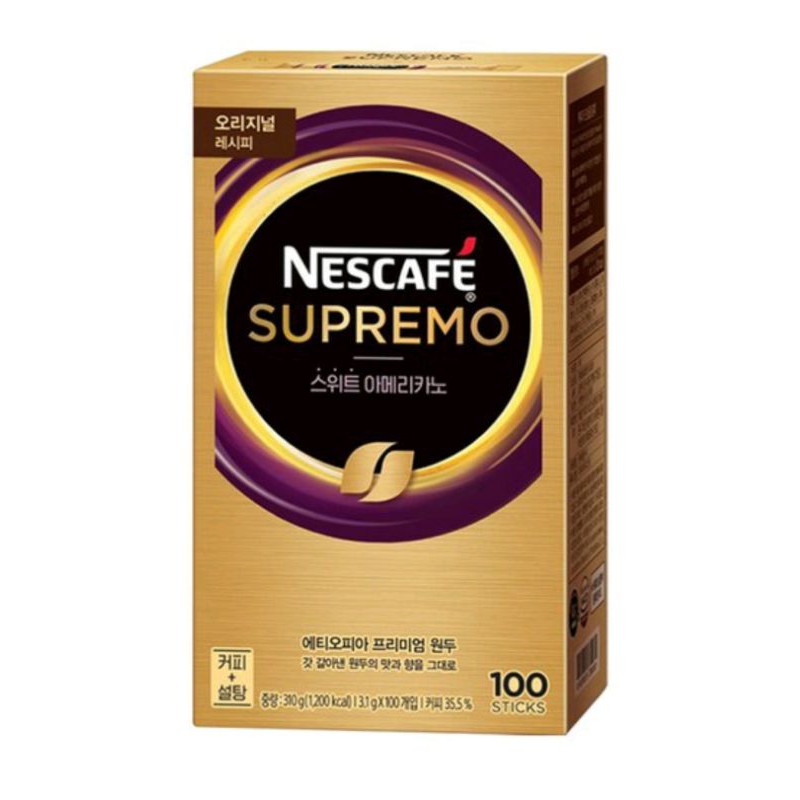 

Nescafe Supremo Sweat Americano Coffee Kopi Korea