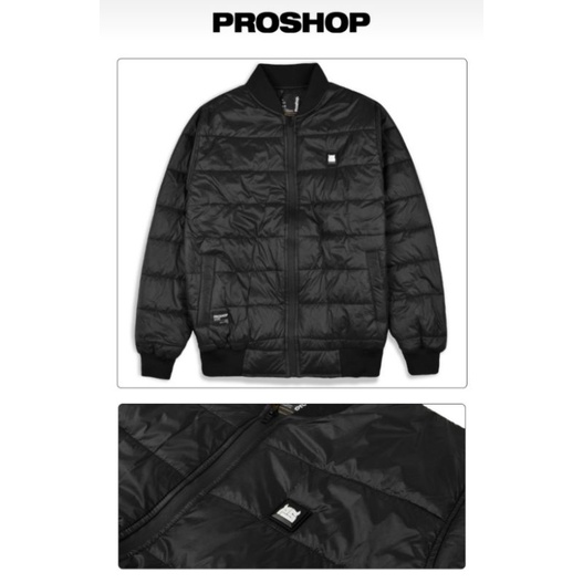 Proshop Original Jaket pria Logi rubber warna Hitam