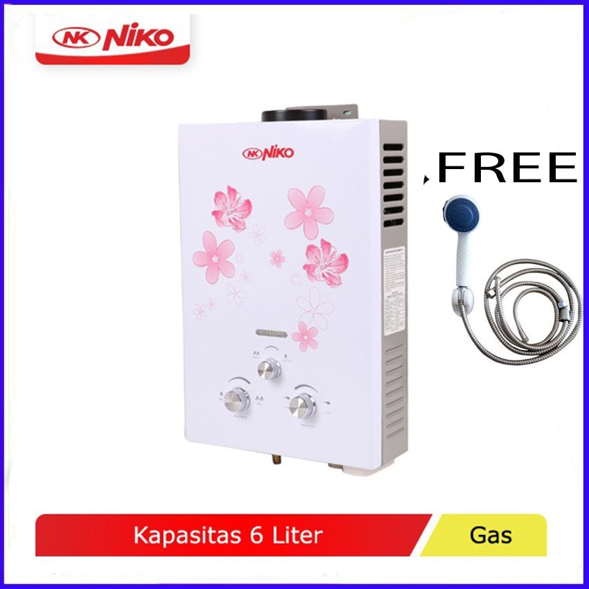 Niko NK-6L Water Heater Gas Pemanas Air Mandi Gas 6 Liter