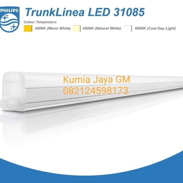 LAMPU TL T5 LED PHILIPS TRUNKLINEA 9WATT / T5 BATTEN LED - KUNING