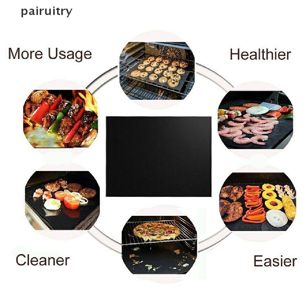 Prt Alas Panggang BBQ Reusable Anti Lengket Bahan Teflon PRT