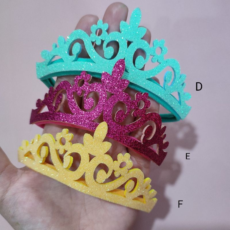 Bandana bayi nylon crown mewah