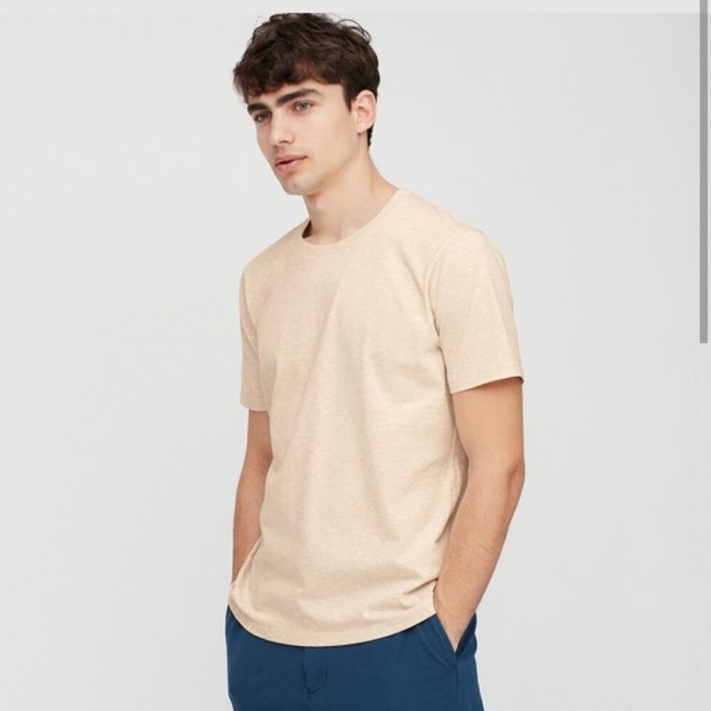 T-SHIRT SUPIMA COTTON CREW NECK (PDK) UNIQLO