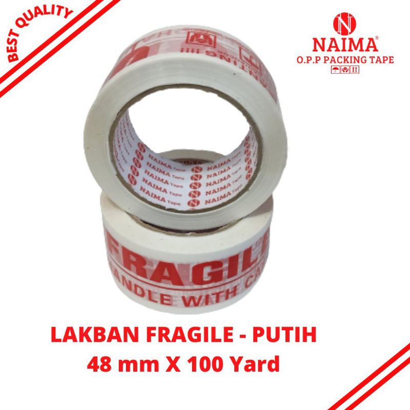

LAKBAN OPP FRAGILE MERAH / PUTIH 2 INCH 48 MM 100YARD