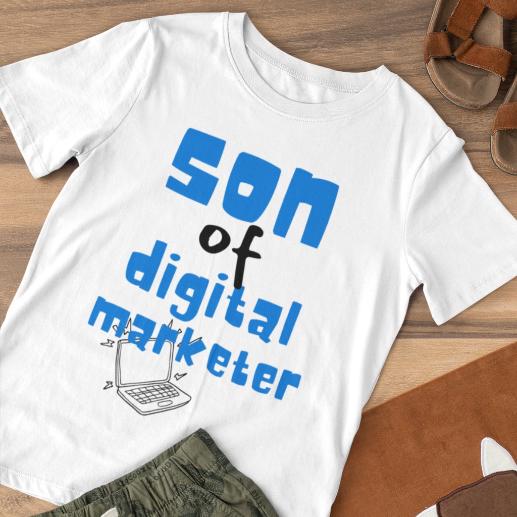 Kaos Anak | Baju Anak | Kaos SON OF DIGITAL MARKETING | 2 tahun 12 tahun UNISEX | T-shirt Kids