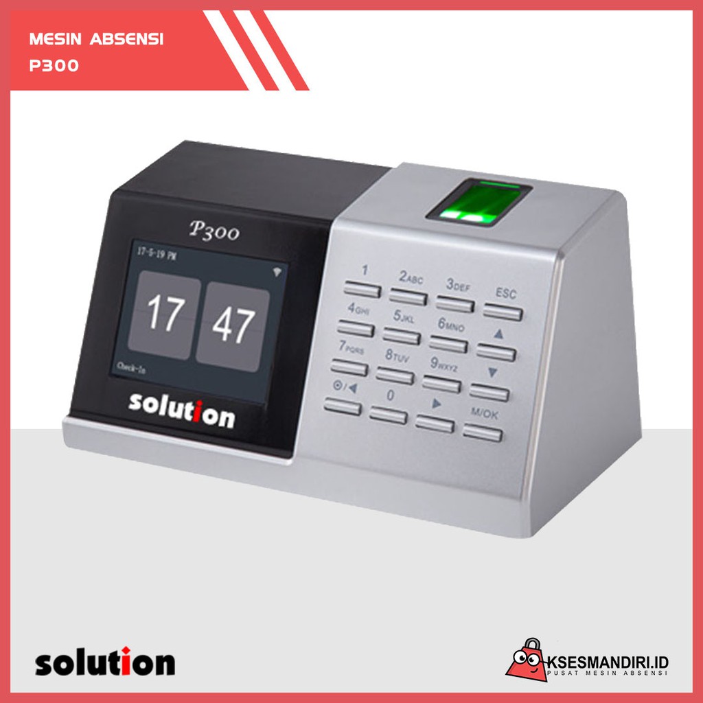 Mesin Absensi  Fingerprint Solution P300
