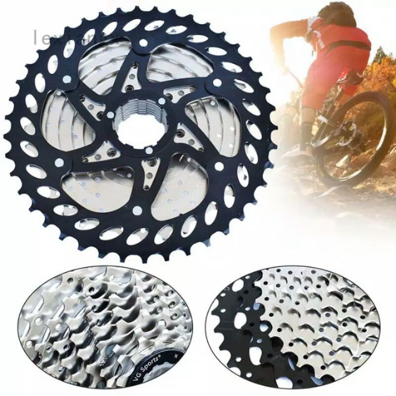 sprocket 8 speed 11-32t 11-36t vgsports silver