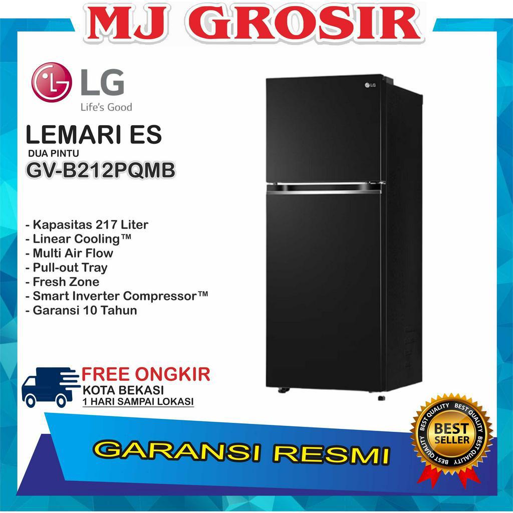 KULKAS LG GV-B 212 PQMB LEMARI ES 2 PINTU 217 NET LITER INVERTER