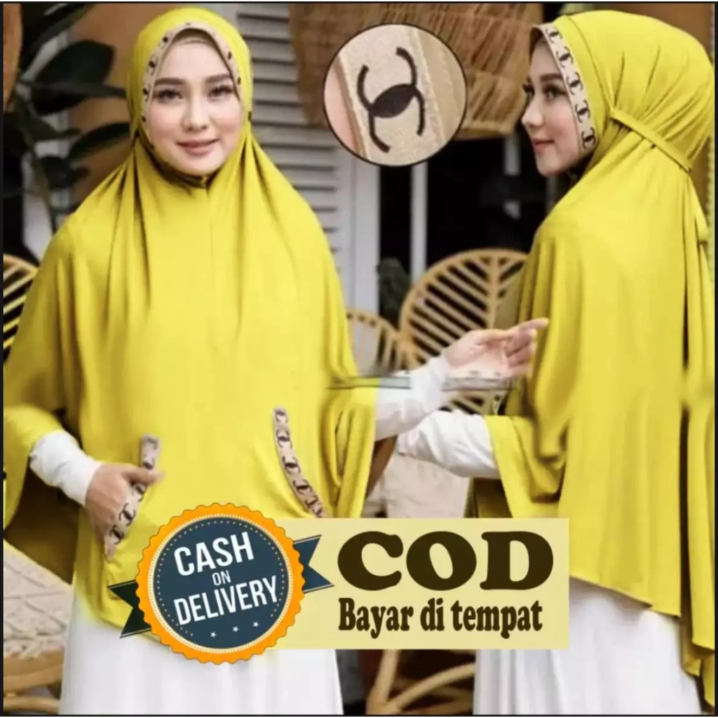 Jilbab Instant Dewasa Bergo Saku List Jumbo Bahan Jersey Terbaru Termurah / Alody's Collection