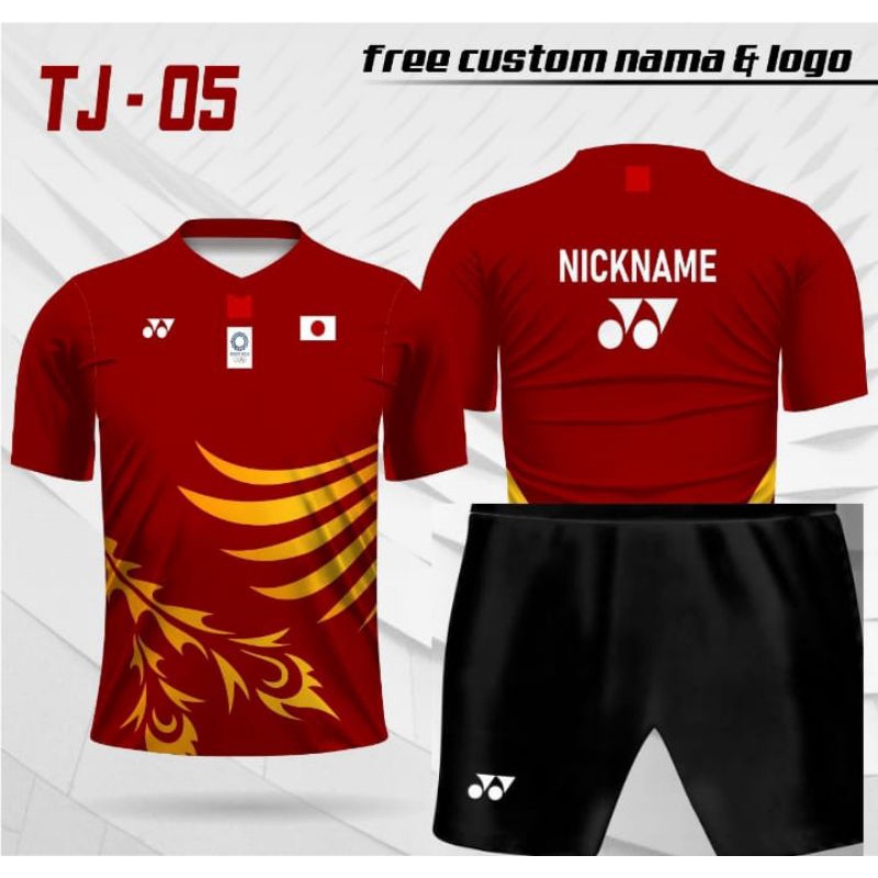 setelan jersey YONEX setelan badminton timnas jepang olimpiade