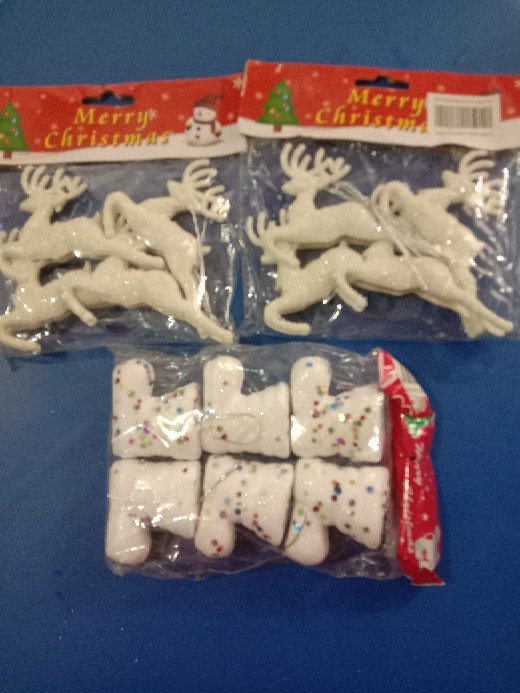 Aksesoris Ornamen Hiasan Gantungan Pohon Natal Lonceng Santa Claus Salju Rusa Bintang