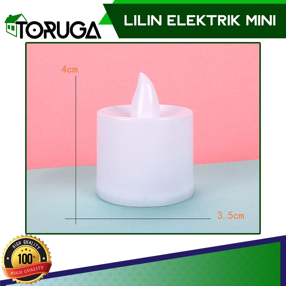 Lilin LED Satuan Mini Lampu Hias Lilin Dekorasi - Lilin Elektrik Tanpa Asap Nyala Lampu Kerlap-kerlip