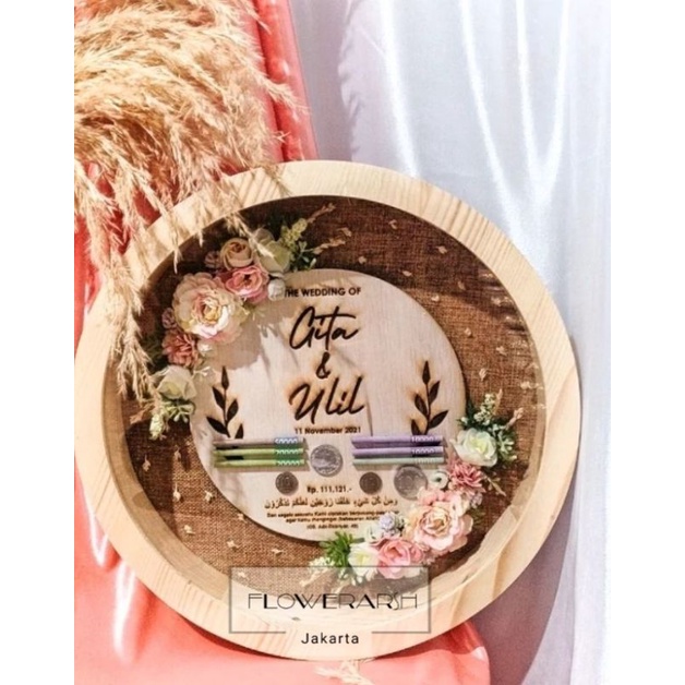 MAHAR PERNIKAHAN /MAHAR PERNIKAHAN BULAT / mahar bingkai bulat/mahar pernikahan / mahar murah