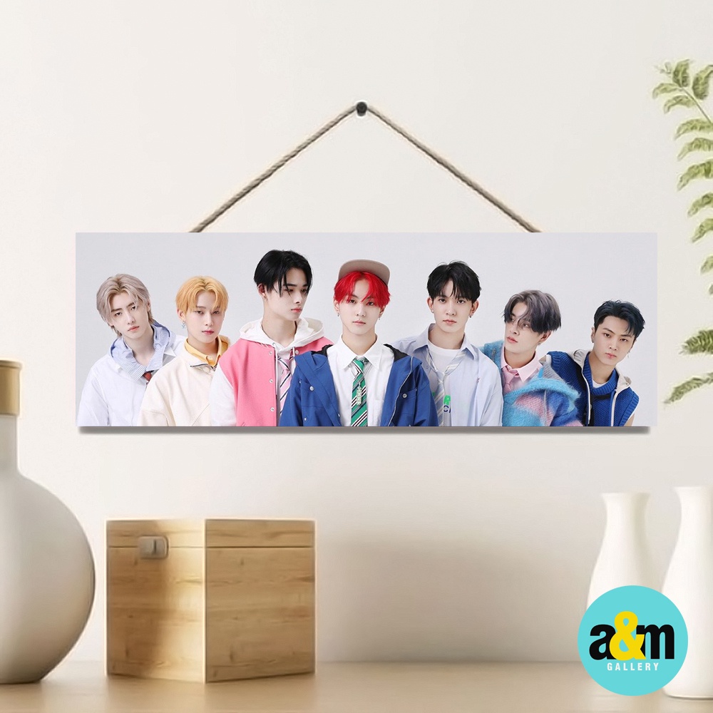 Poster Kayu ENHYPEN Ukuran 10 x 30 cm I Hiasan Dinding Dekorasi Kamar I Poster Kayu K-POP Dekorasi Kamar - A&amp;M