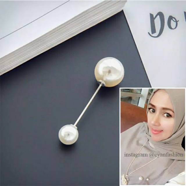 7 Pcs TSK08 Bros Tusuk Mutiara Pin Jilbab Hijab Baju Kerja