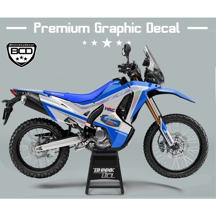 DECAL/STICKER CRF RALYY BLUE DESIGN