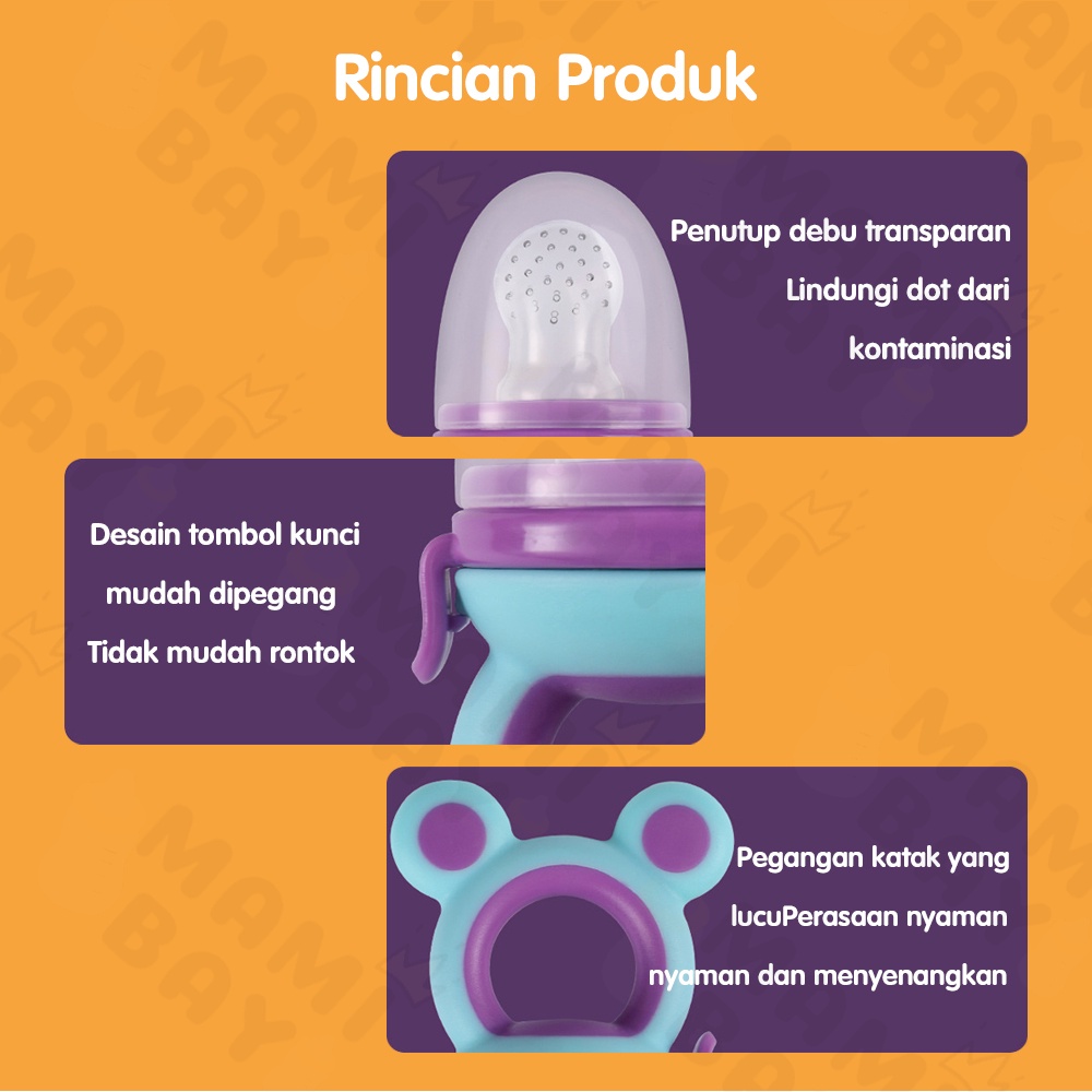 Mamibayi Dot buah empeng bayi 6 bulan/kompeng buah bayi BPA Free