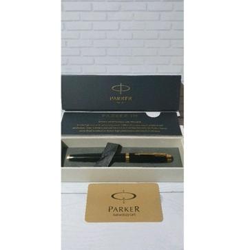

[PRODUK LED9V] Pulpen Parker Original LQ Black GT Gratis Grafir Ukir Logo atau Nama Bukan Montblanc Dupont T8T
