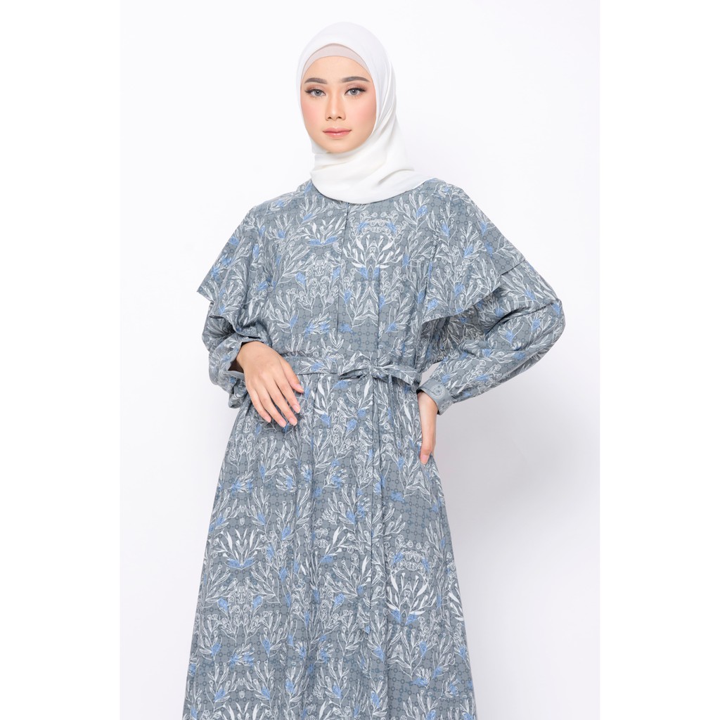 BIA X Cut Meyriska - Palmira Gray Dress Islamic Journey In Istanbul