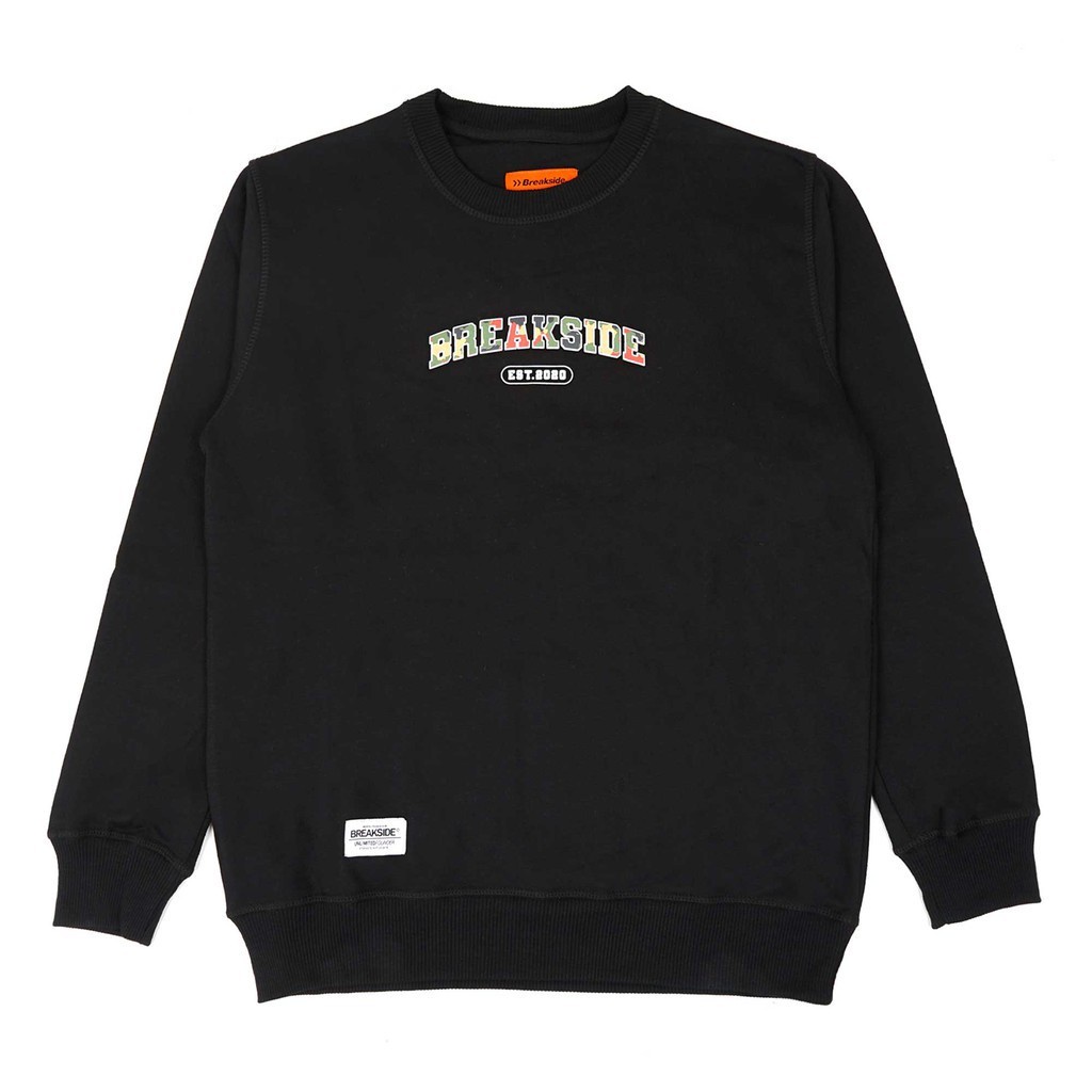 Crewneck Breakside Hitam Baraq Terbaru Premium