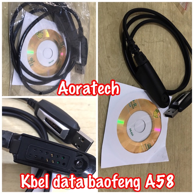 Kabel Data Baofeng A58 / Kabel Program / Software Baofeng a58