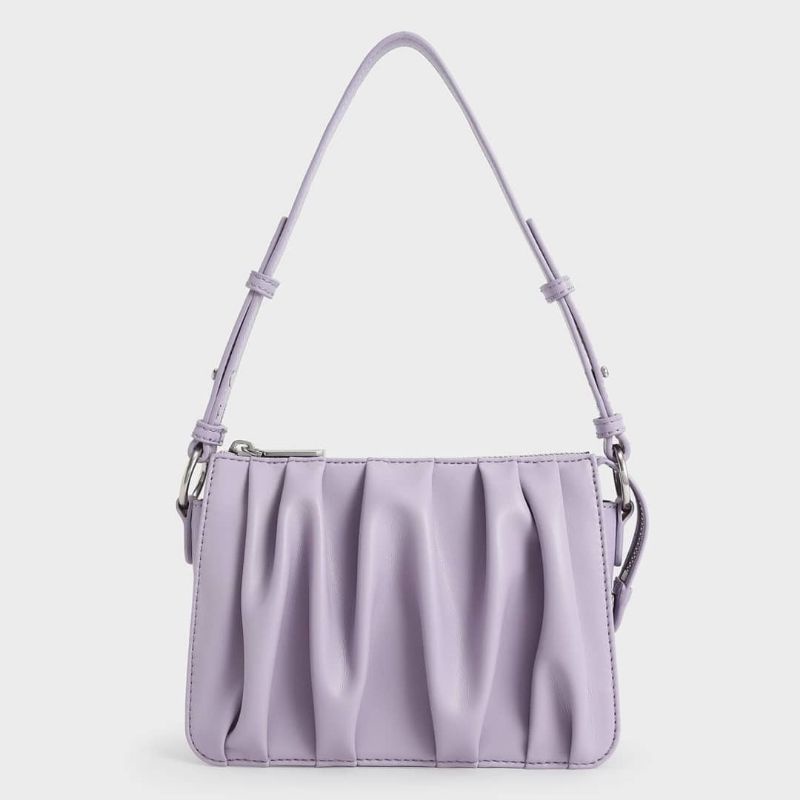 9.9 SALE | CK Beaded Strap Ruched Shoulder Bag