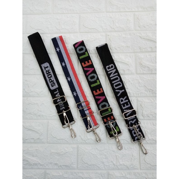 TALI TAS SELEMPANG MOTIF UK 3,8CM NIKEL BB40