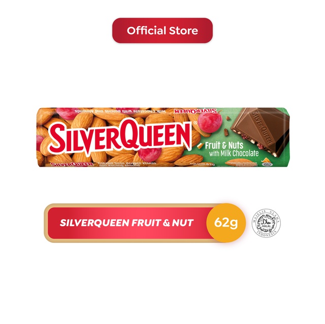 

SQ02 Silverqueen Milk Chocolate Fruit and Nuts 62g