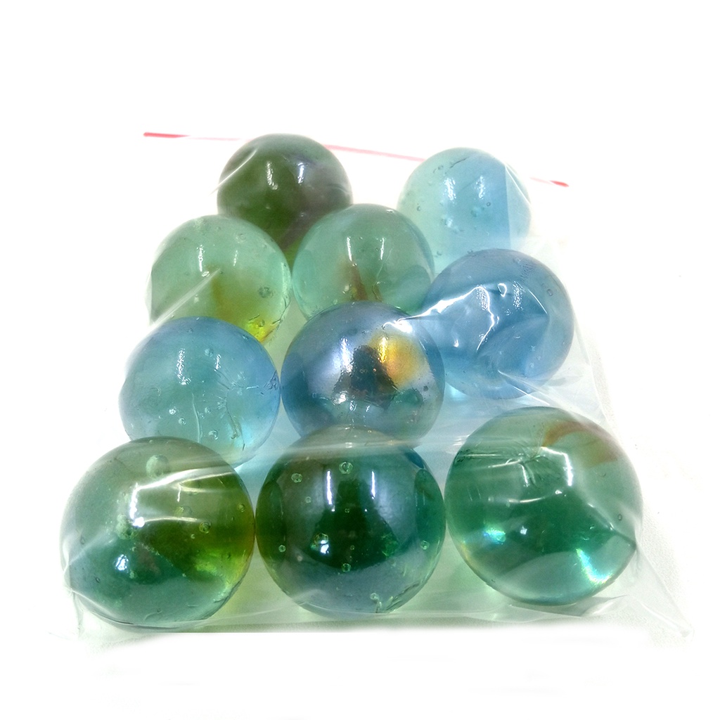 10 pcs Kelereng Kristal Ukuran Jumbo Mainan Jadul 90an Gundu Guli