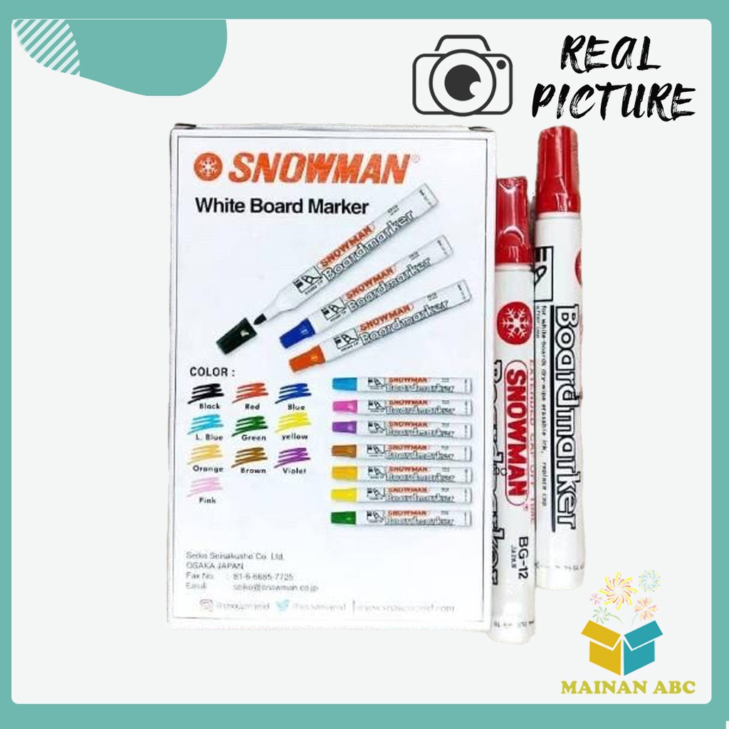 

[BIG SALE] Spidol Snowman Whiteboard Boardmarker