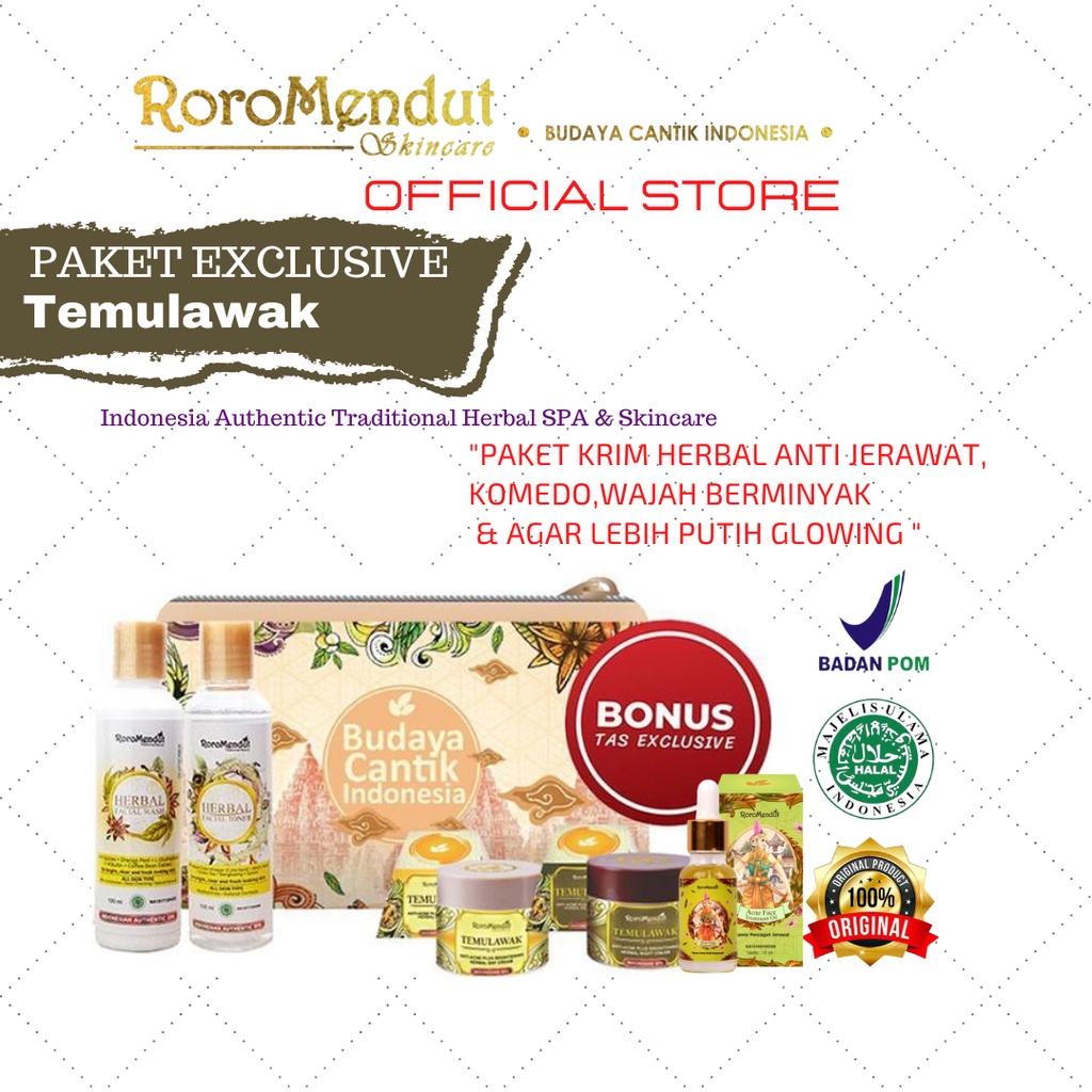 EXCLUSIVE CREAM TEMULAWAK RORO MENDUT