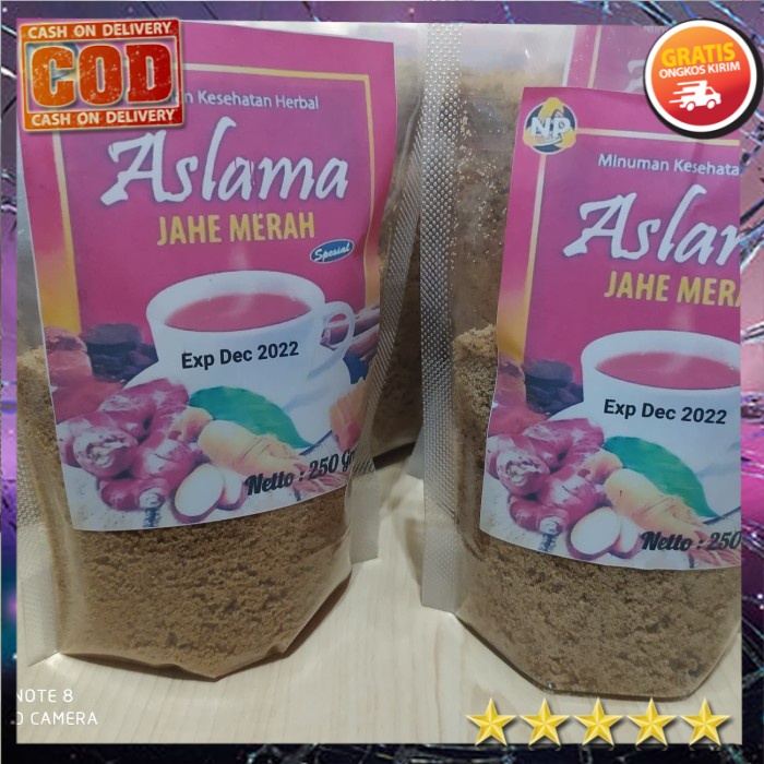 

COD Jahe Merah 250gr Jahe Aslama Kemasan Minuman jahe merah bubuk instant