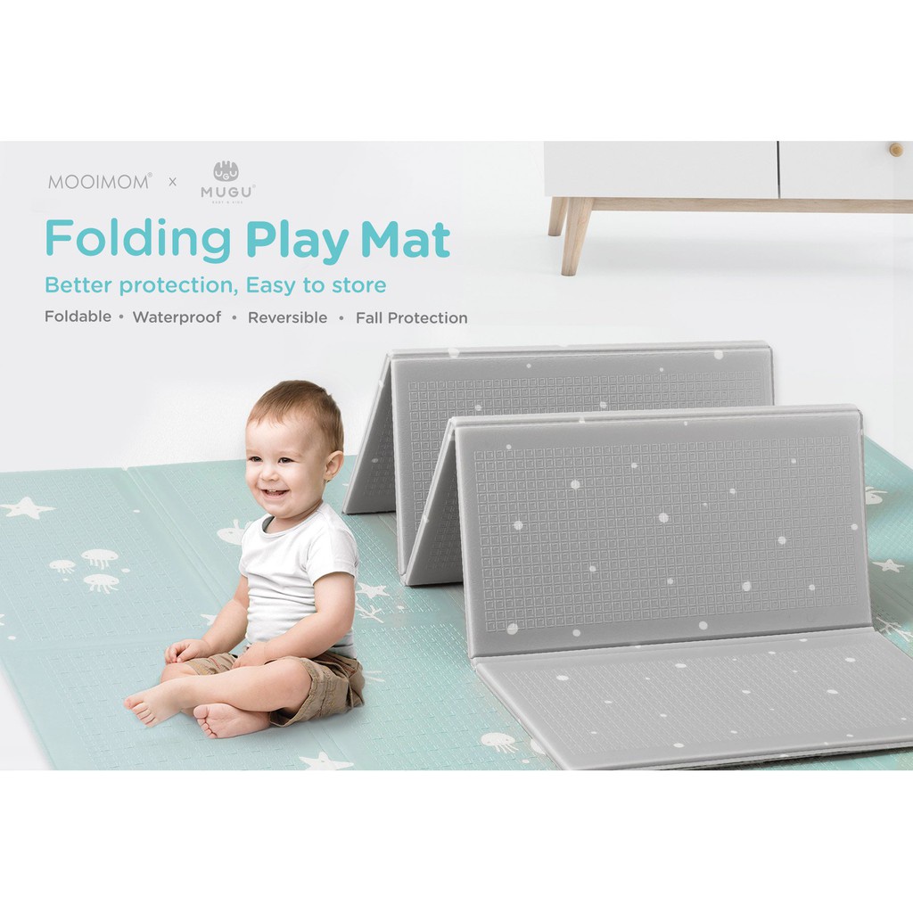 MUGU playmat / mooimom playmat / PARKLON PLAYMAT/ PARKLON XPE FOLDING PLAYMAT / MOOIMOM MUGU FOLDING PLAYMAT  / BABY ANGEL PE FOLDING / Folding Zoo Road // Playmat // Karpet Lipat