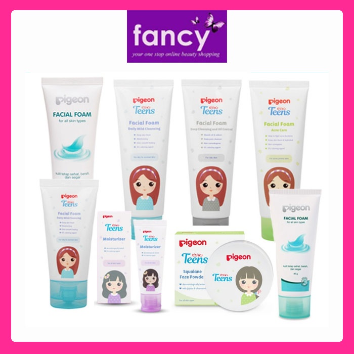 Pigeon Teens Facial Foam 40ml / 100ml / Moisturizer 20ml / 40ml Skin Care Pembersih Pelembab Wajah R