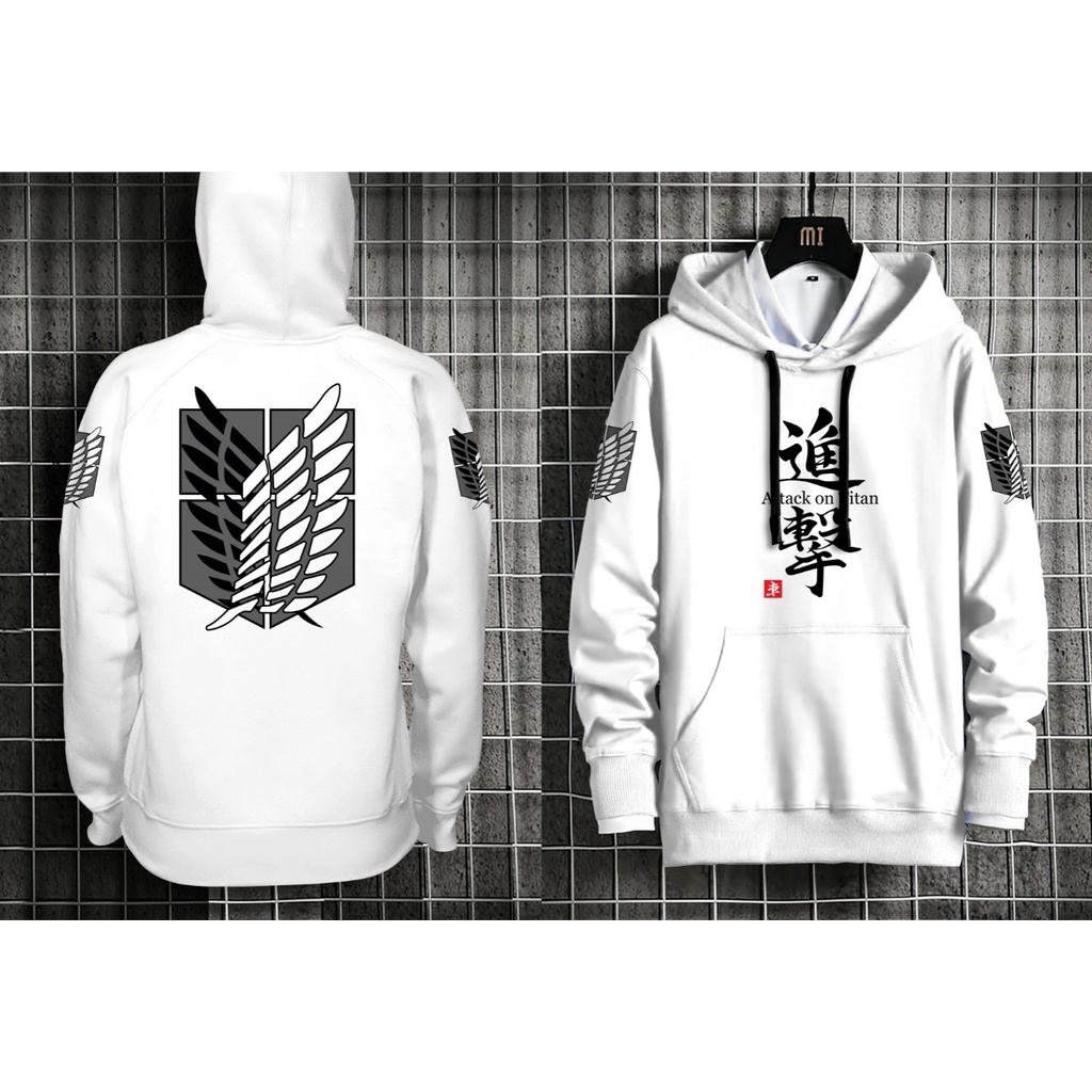 Hoodie Attack on Titan / Hoodie Anime / Jaket Dewasa