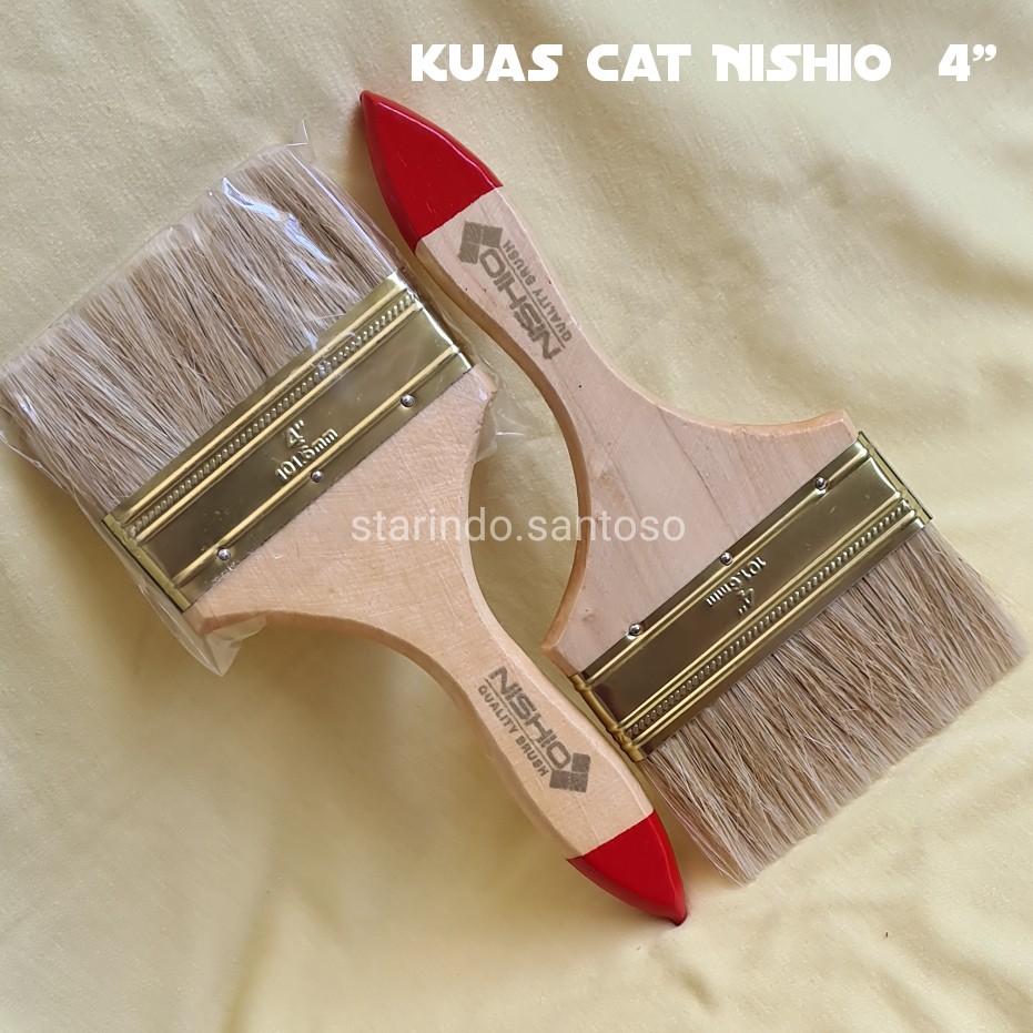 KUAS CAT dinding cairan tembok besi kayu ukuran kecil 1  1,5 3/4 2  2,5 besar 3 4 5 MDN Maxi SKR Starway