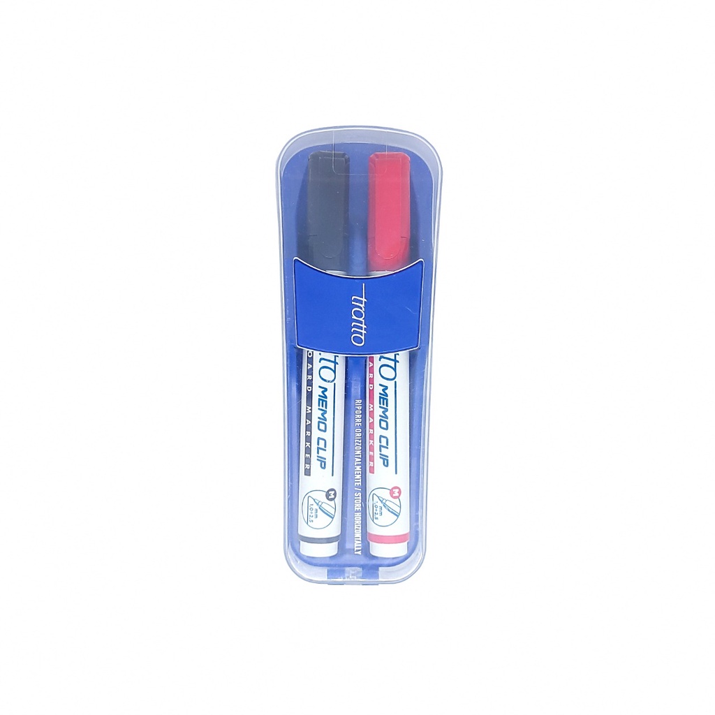 

Tratto Set Penghapus Papan Tulis & 2 Spidol Papan Tulis Non Permanen Memo Clip Whiteboard Marker