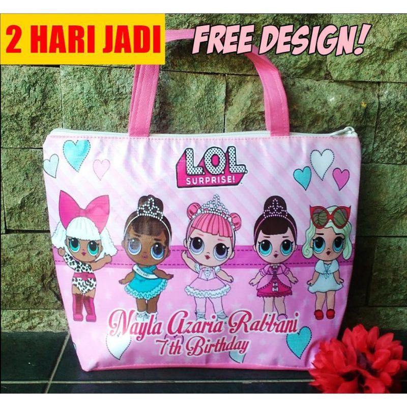 TAS ULTAH TRAPESIUM CUSTOM NAMA & FOTO-3