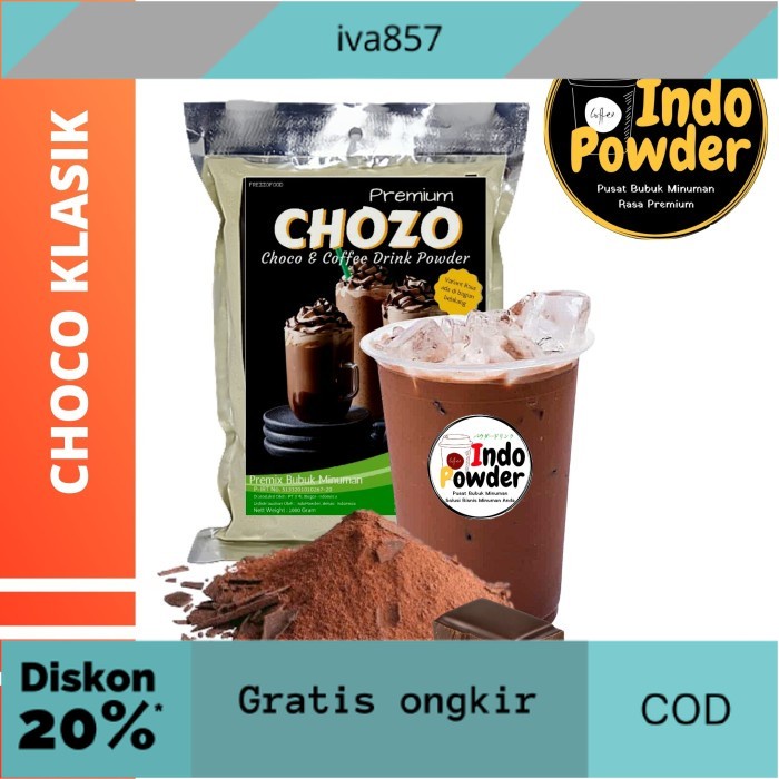 

PROMO Bubuk Minuman CHOCO KLASIK 1Kg - Bubuk NYOKLAT 1Kg - CHOCO KLASIK GRATIS ONGKIR