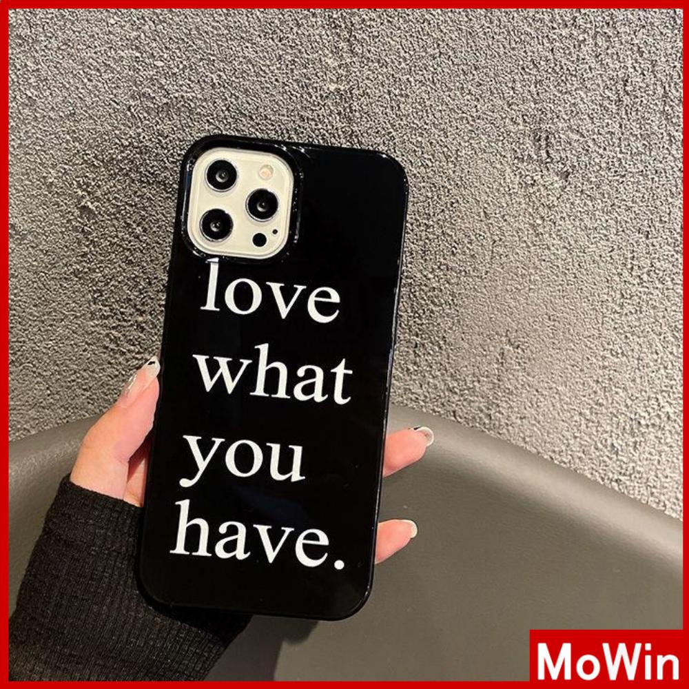 iPhone Case Silicone Soft Case Black TPU Glossy Big Hole Camera Protection Shockproof English label For iPhone 13 Pro Max iPhone 12 Pro Max iPhone 11 Pro Max iPhone 7 Plus iPhone x