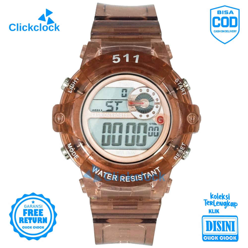 Jam Tangan Digital Unisex Sporty Karet Digital Digital 511B2 Jamtangan Murah