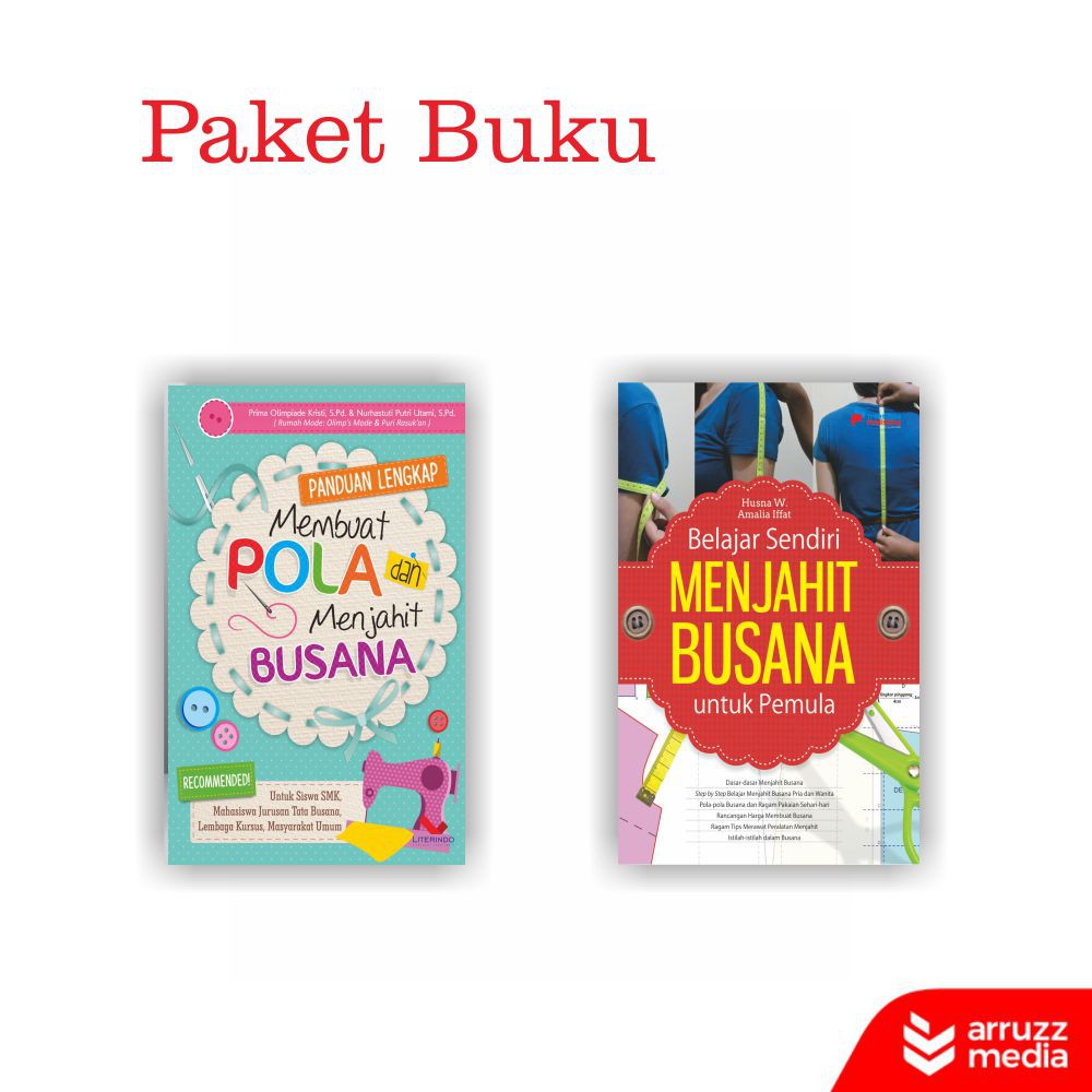 

Buku Paket Menjahit Busana (free blocknote)