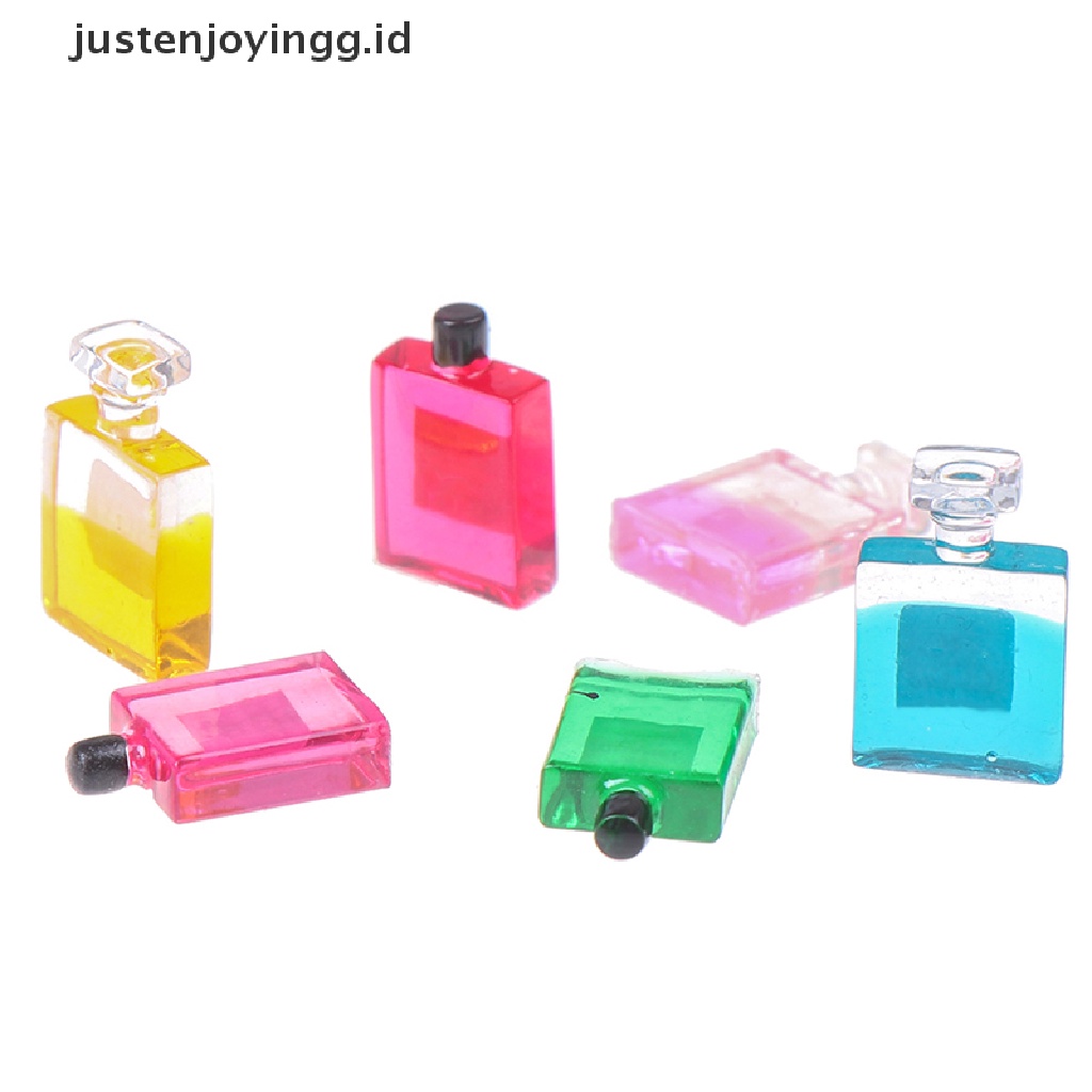 Justenjoyingg.id 6pcs Miniatur Botol Parfum Dekorasi Rumah Boneka 1: 12