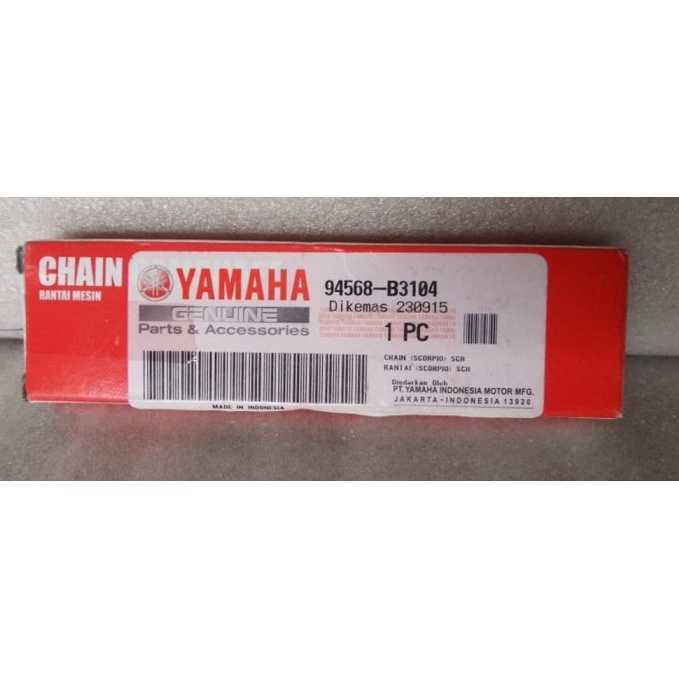 RANTAI KAMPRAT /RANTAI KETENG ORIGINAL YAMAHA SCORPIO Z / CHAIN (SCORPIO) 94568-B3104