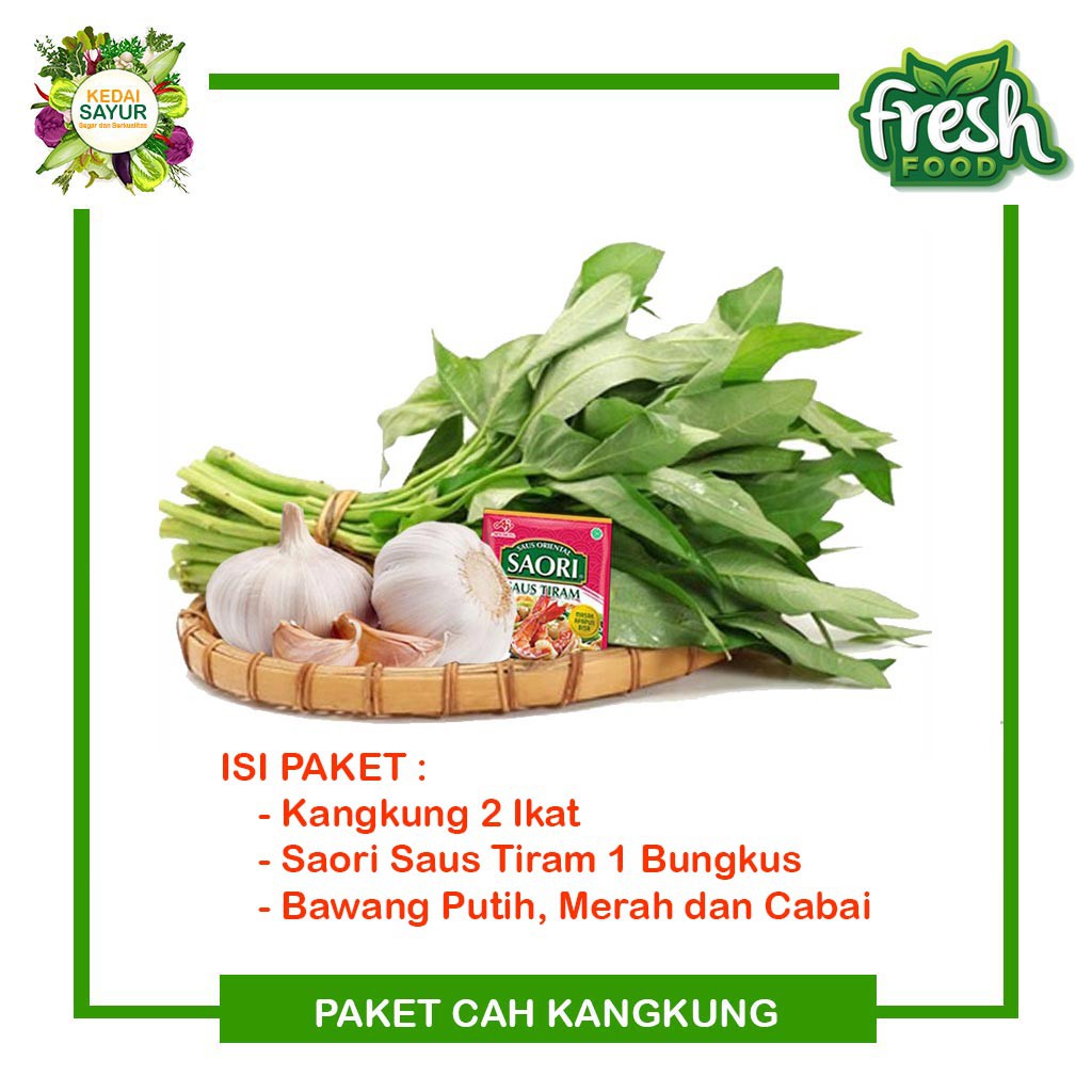 

Paket Cah Kangkung Segar Komplit Siap Masak - Gerai Sayur Segar Depok