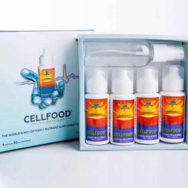 CELLFOOD ASLI / CELL FOOD Original USA Nutrisi Tubuh - 4 Botol