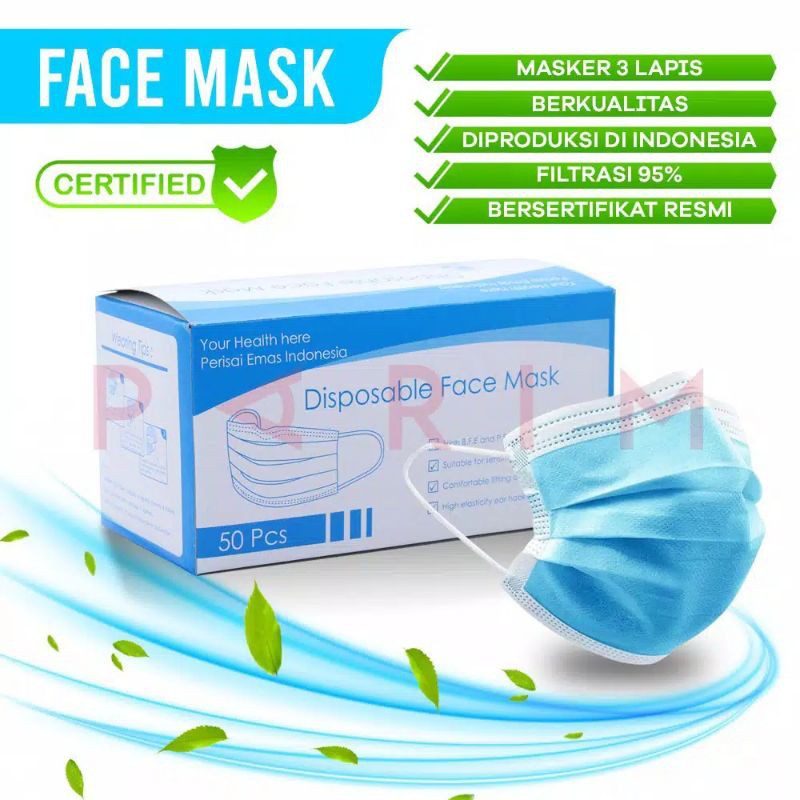 DISPOSABLE 3 PLAY MASKER 1 BOX 50PCS1